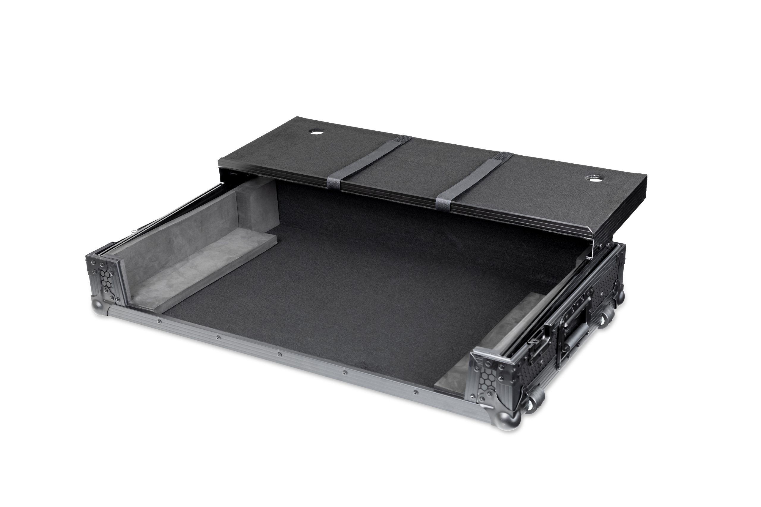 Pitch Black Flight Case for Performer & Four w/ Laptop Platform & Wheels gallery 4