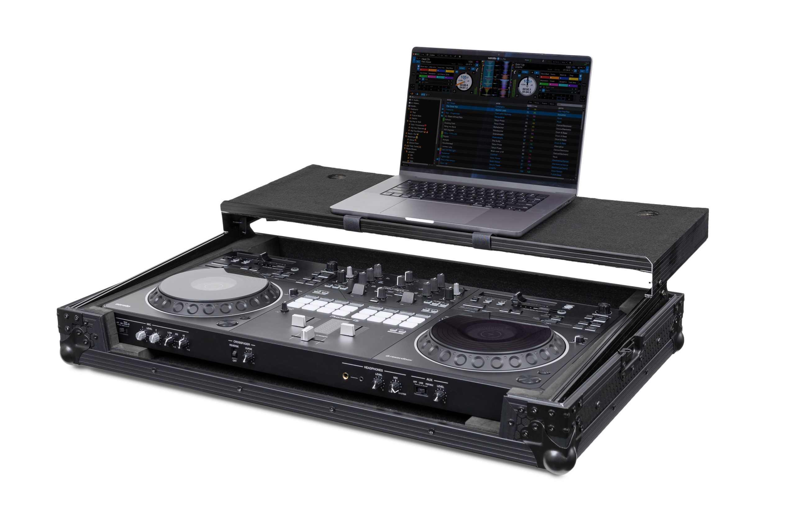 Headliner Pitch Black Flight Case for DDJ-REV5 with Laptop Platform