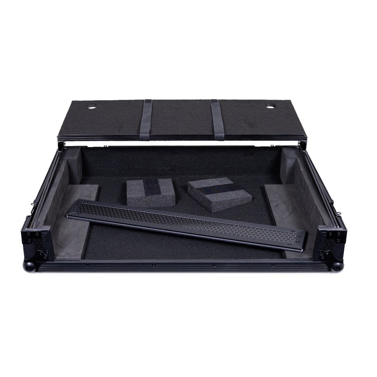Headliner Pitch Black Flight Case for System One w/ Laptop Platform & Wheels