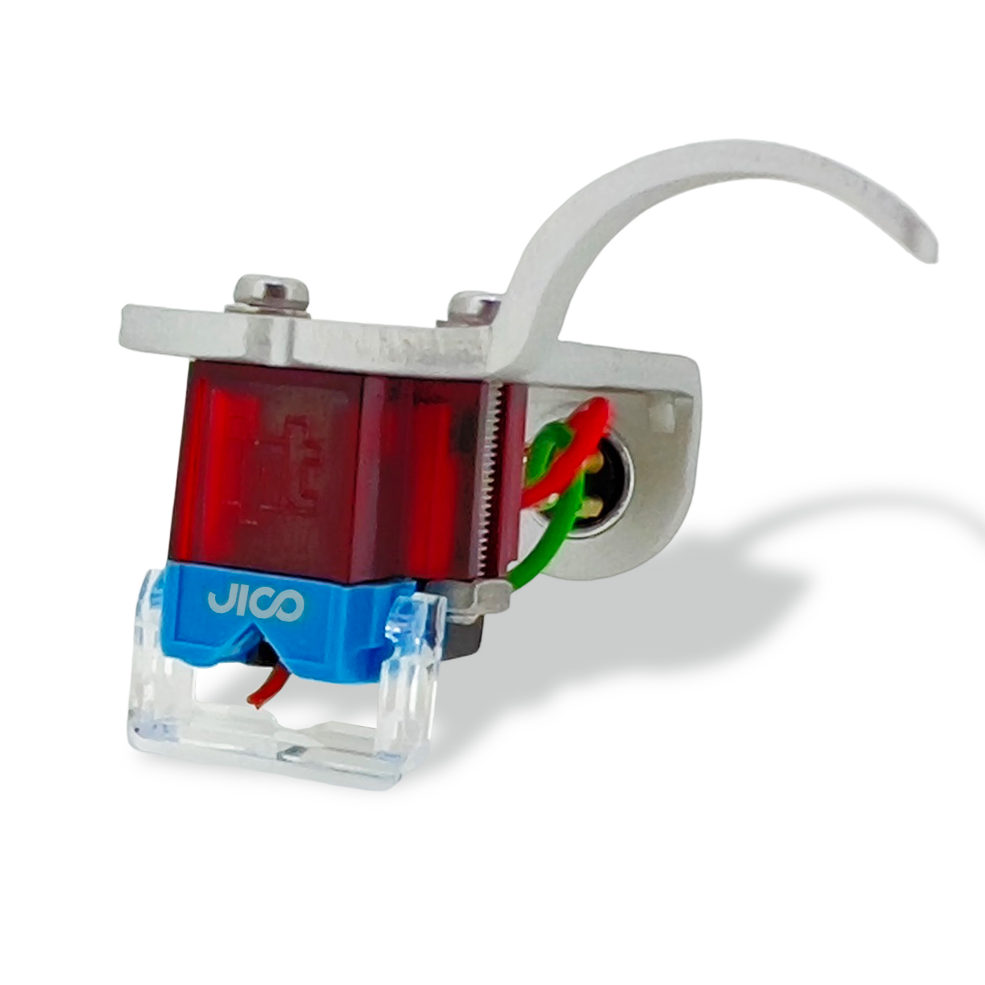 JICO OMNIA IMPACT SD Cartridge Mounted on Silver Jico Headshell