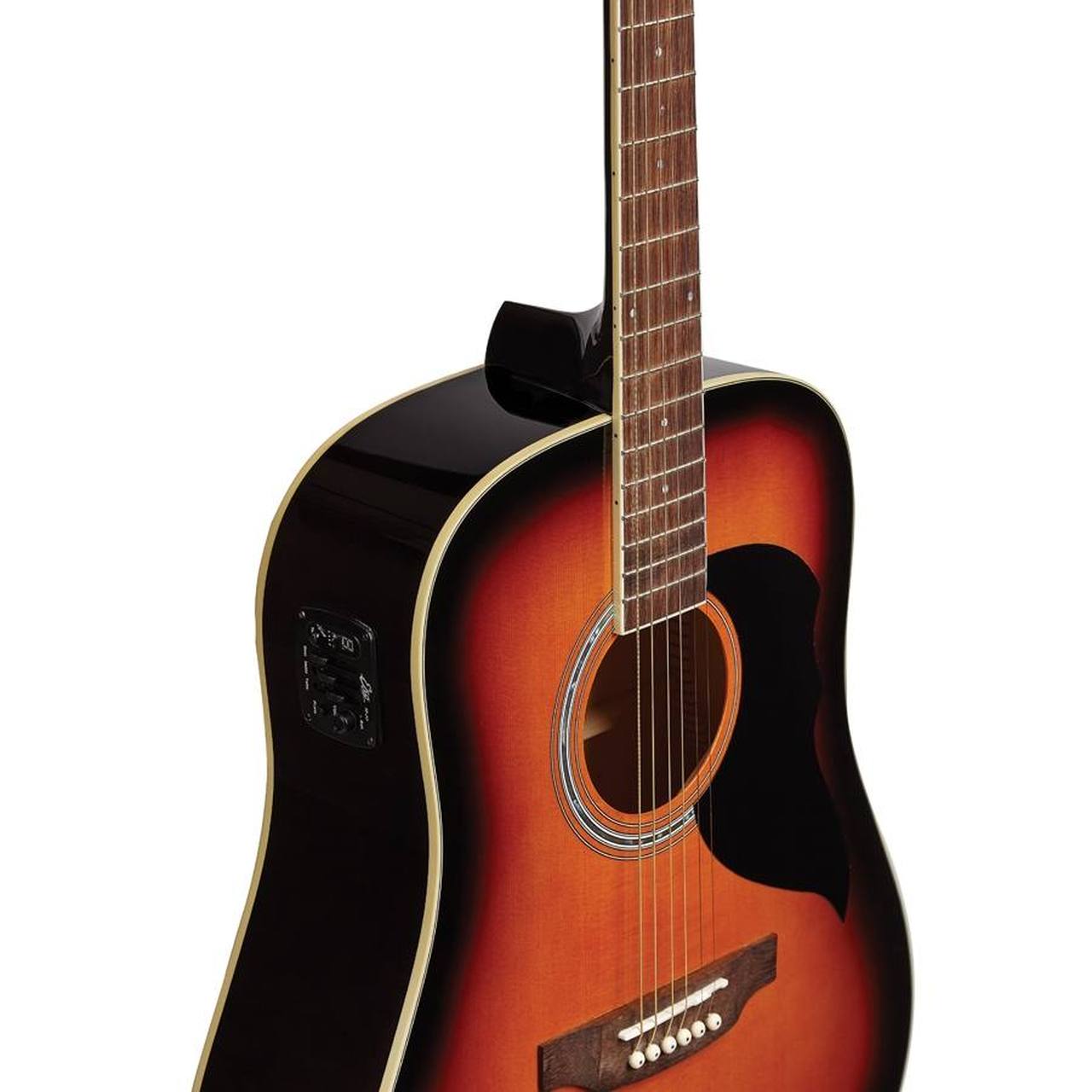 Eko Ranger 6 EQ VAN3L Dreadnought Acoustic-Electric Guitar – Brown Sunburst gallery 5