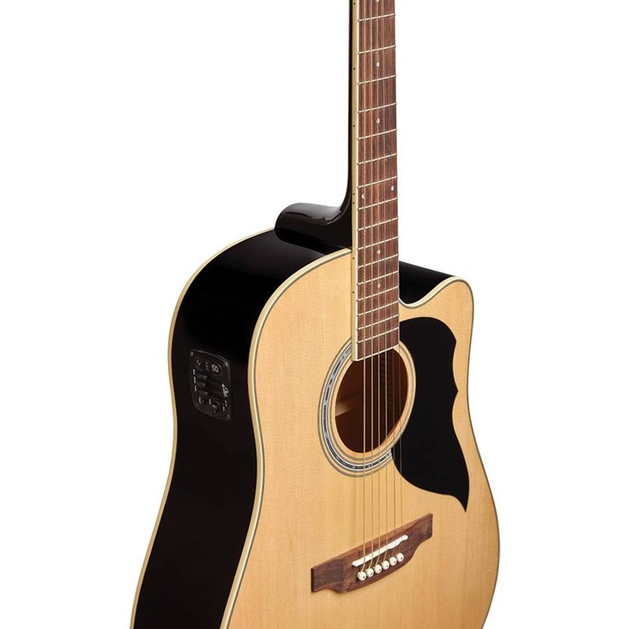 Eko Ranger CW EQ VAN3L Dreadnought Cutaway Acoustic-Electric Guitar – Natural gallery 5