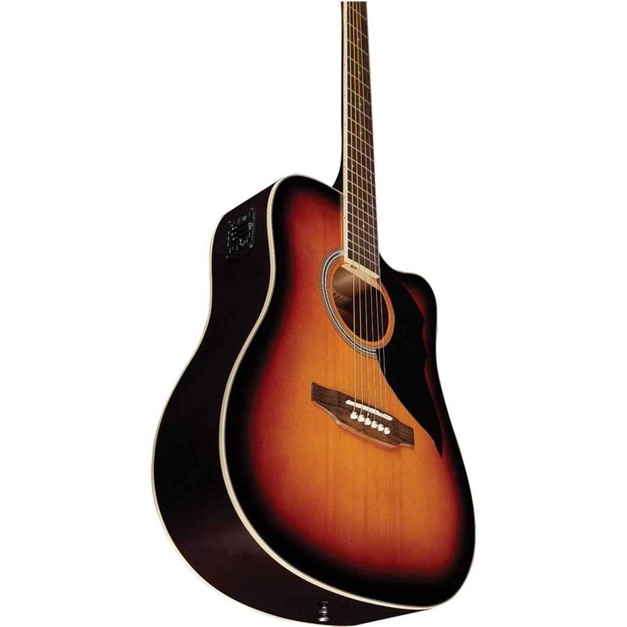 Eko Ranger CW EQ VAN3L Dreadnought Cutaway Acoustic-Electric Guitar – Brown Sunburst gallery 3