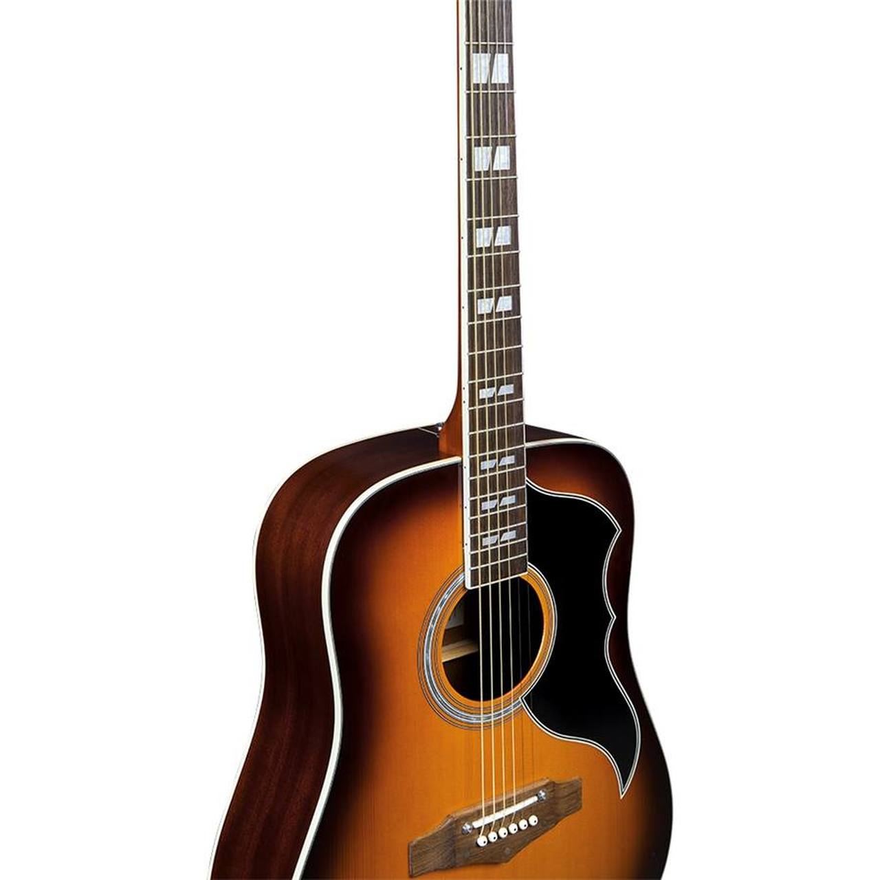 Eko Ranger VI VR Dreadnought Acoustic Guitar – Honey Burst gallery 5