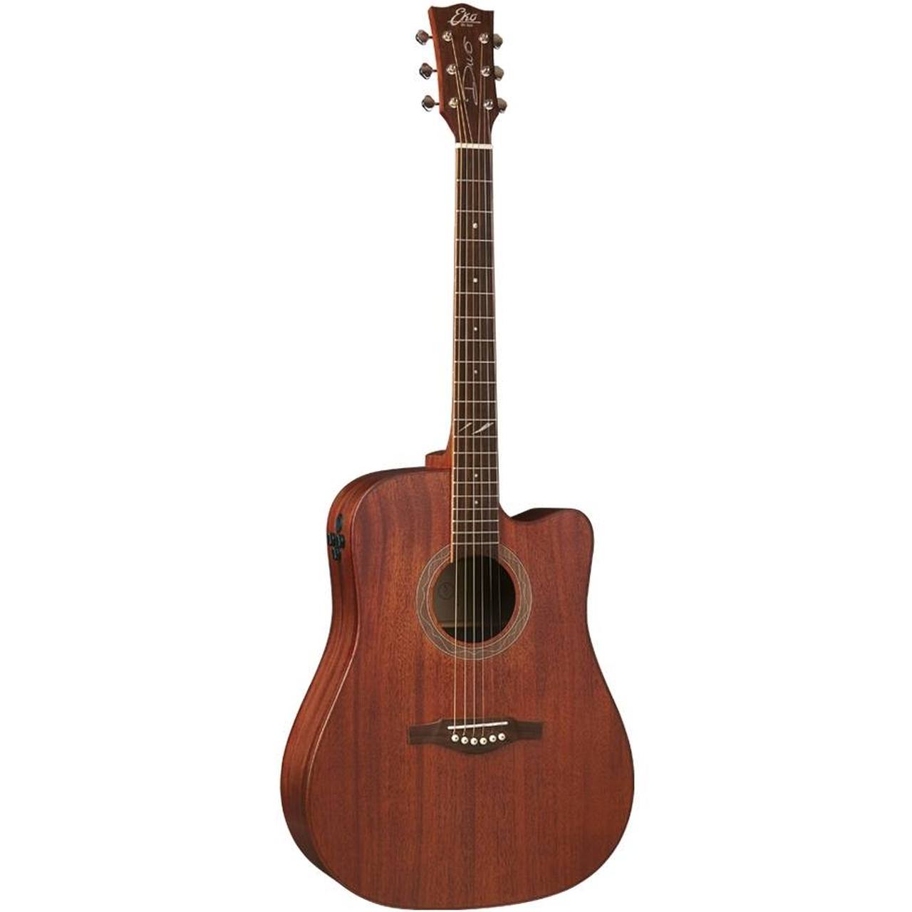 Eko DUO D200CE Dreadnought Cutaway Acoustic-Electric Guitar – Natural