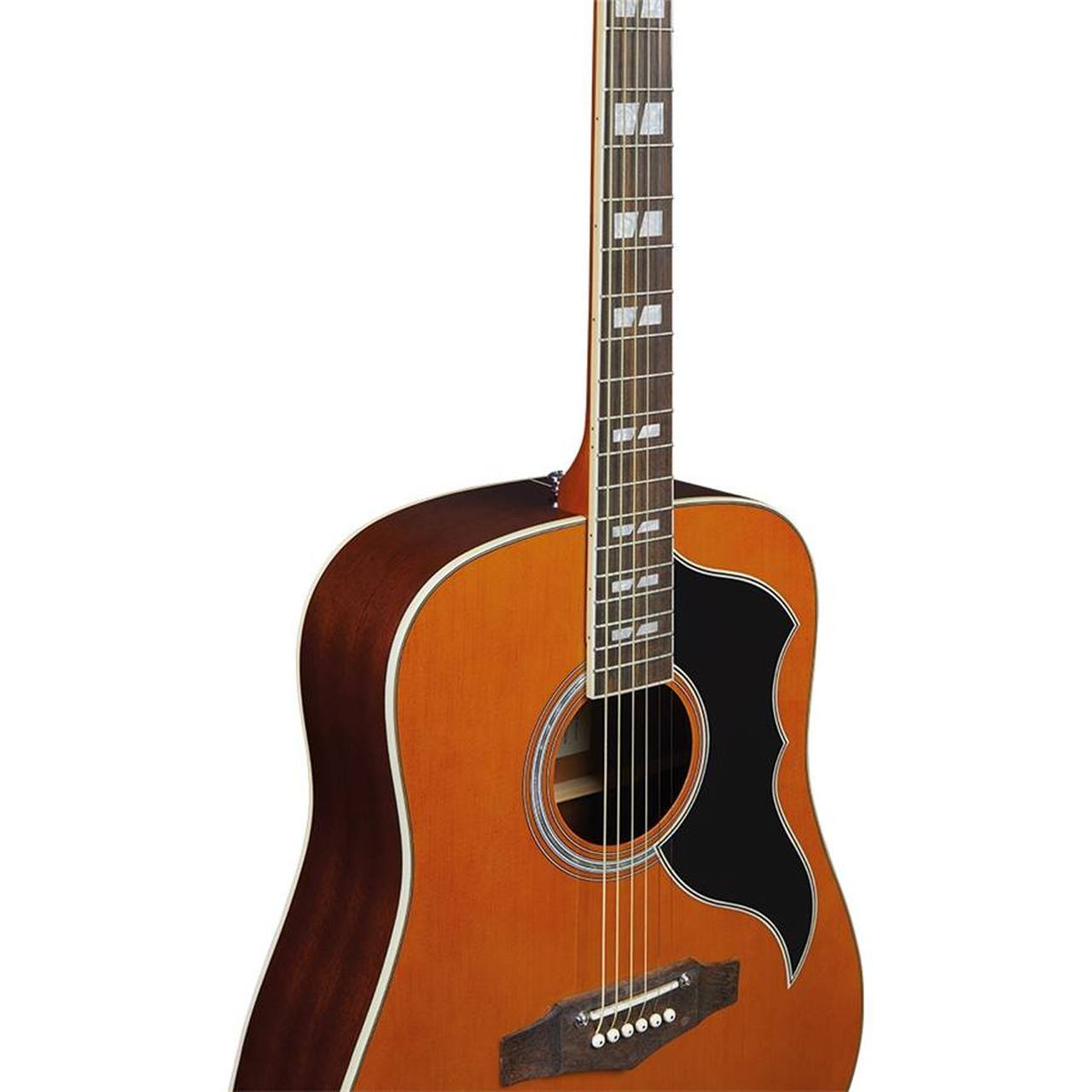 Eko Ranger VI VR EQ Dreadnought Acoustic-Electric Guitar – Natural Top Stained gallery 5