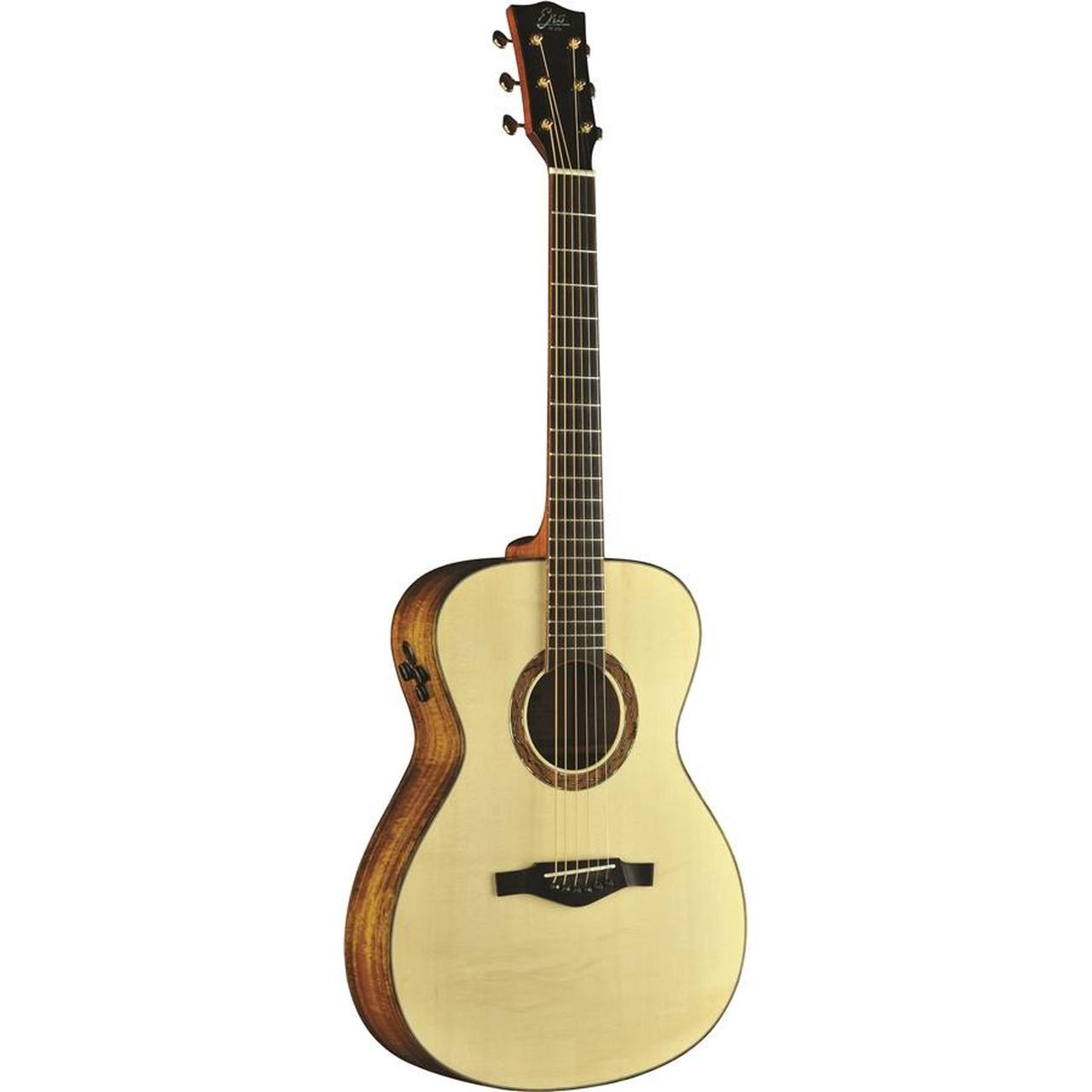 Eko WOW A800e SK All-Solid Auditorium Acoustic-Electric Guitar – Spruce / Koa