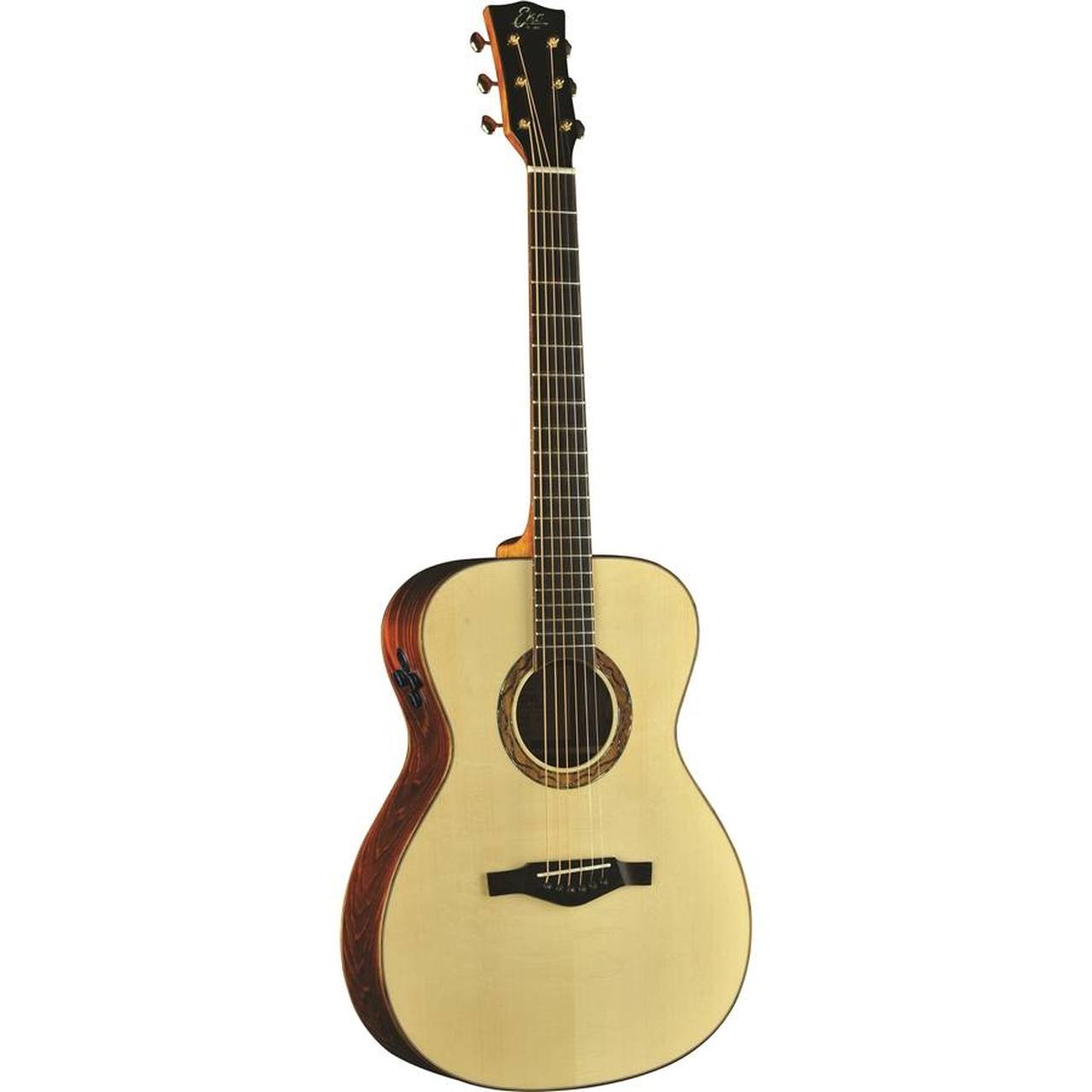 Eko WOW A800e SC All-Solid Auditorium Acoustic-Electric Guitar – Spruce / Cocobolo