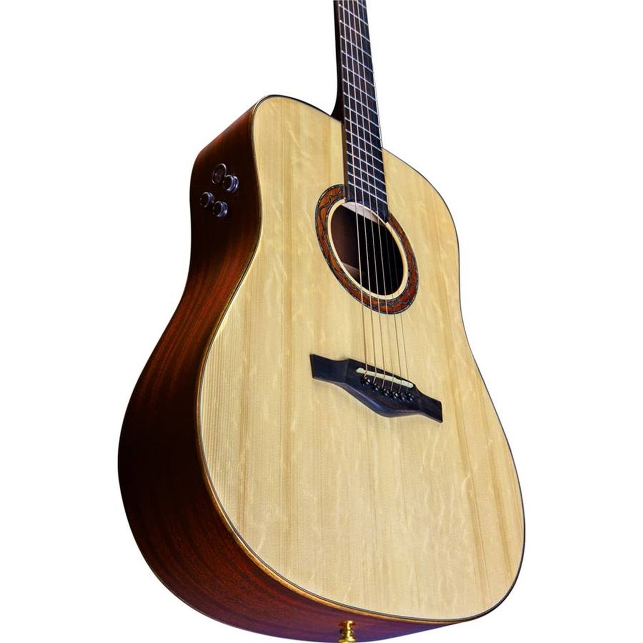Eko WOW D800e SS All-Solid Dreadnought Acoustic-Electric Guitar – Spruce / Sapele gallery 3