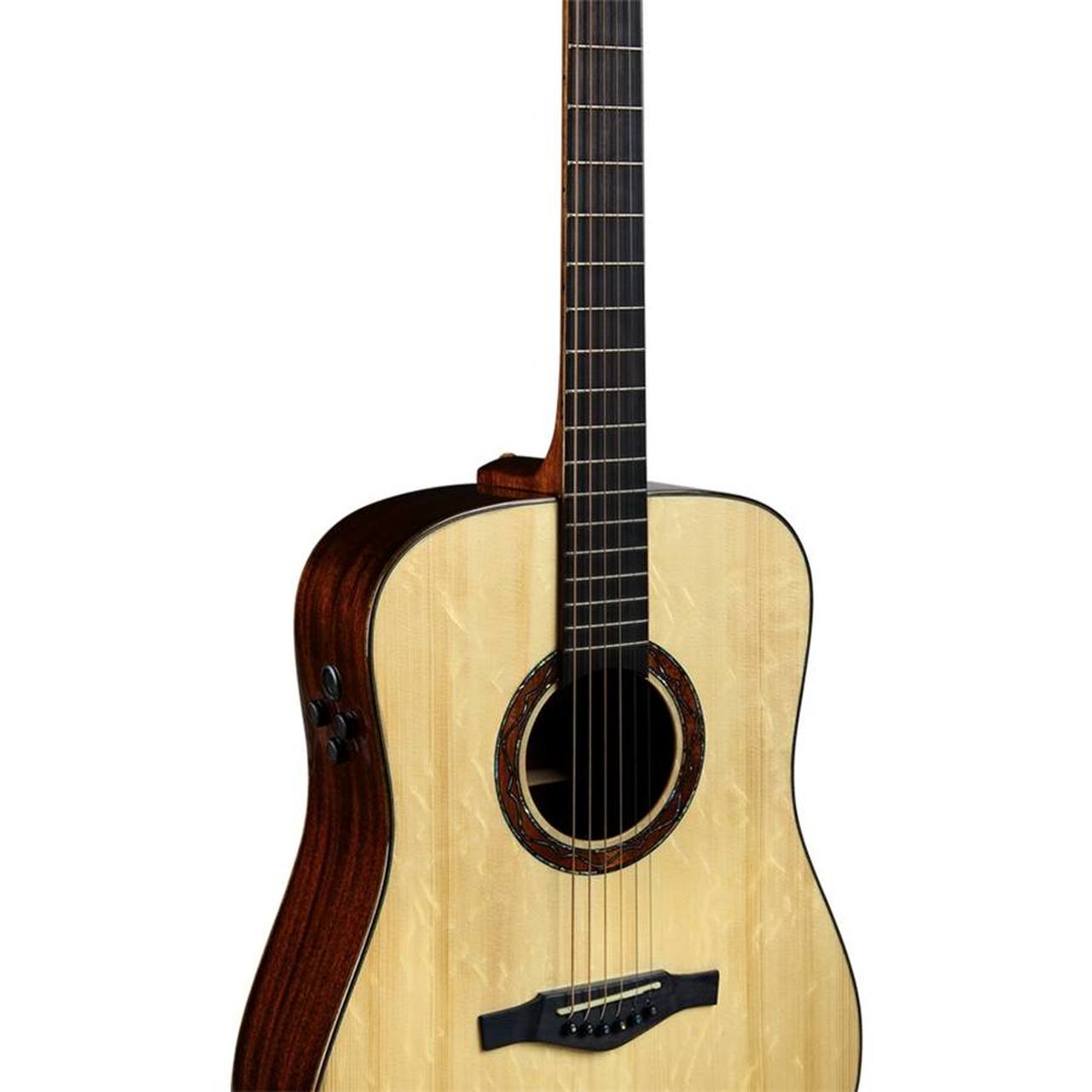 Eko WOW D800e SS All-Solid Dreadnought Acoustic-Electric Guitar – Spruce / Sapele gallery 5