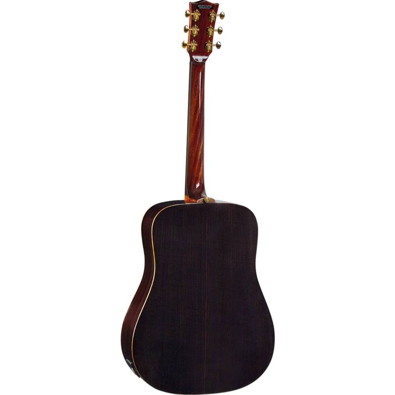 Eko WOW D800e SR All-Solid Dreadnought Acoustic-Electric Guitar – Spruce / Rosewood gallery 1