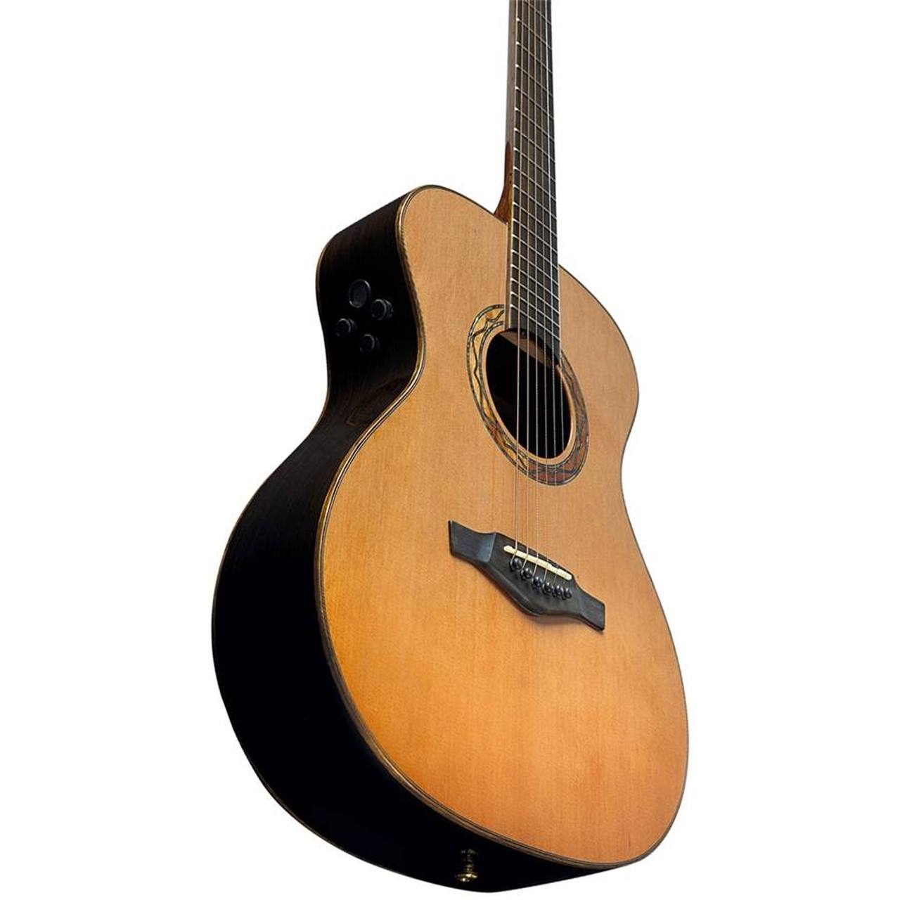 Eko WOW A800e CR LTD All-Solid Auditorium Acoustic-Electric Guitar – Cedar / Rosewood gallery 3