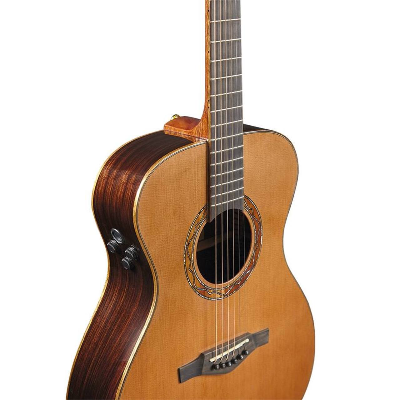 Eko WOW A800e CR LTD All-Solid Auditorium Acoustic-Electric Guitar – Cedar / Rosewood gallery 5