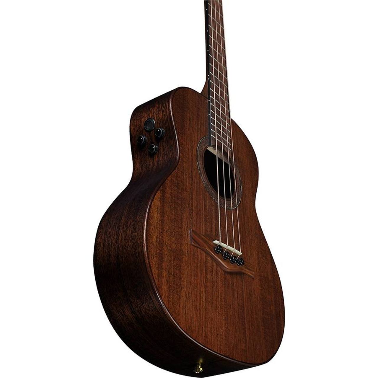 Eko Marco Polo B500e MM All-Solid Travel Acoustic-Electric Bass – Mahogany gallery 3
