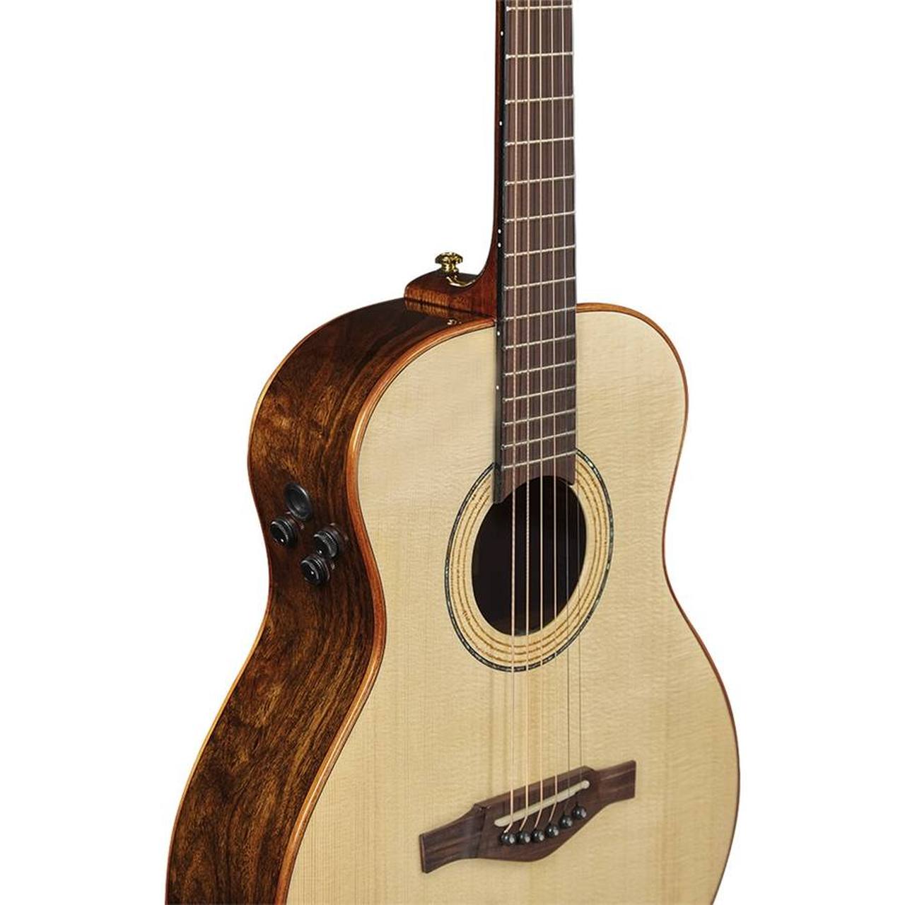 Eko Marco Polo T500e SB LTD All-Solid Travel Acoustic-Electric Guitar – Spruce / Bocote gallery 2