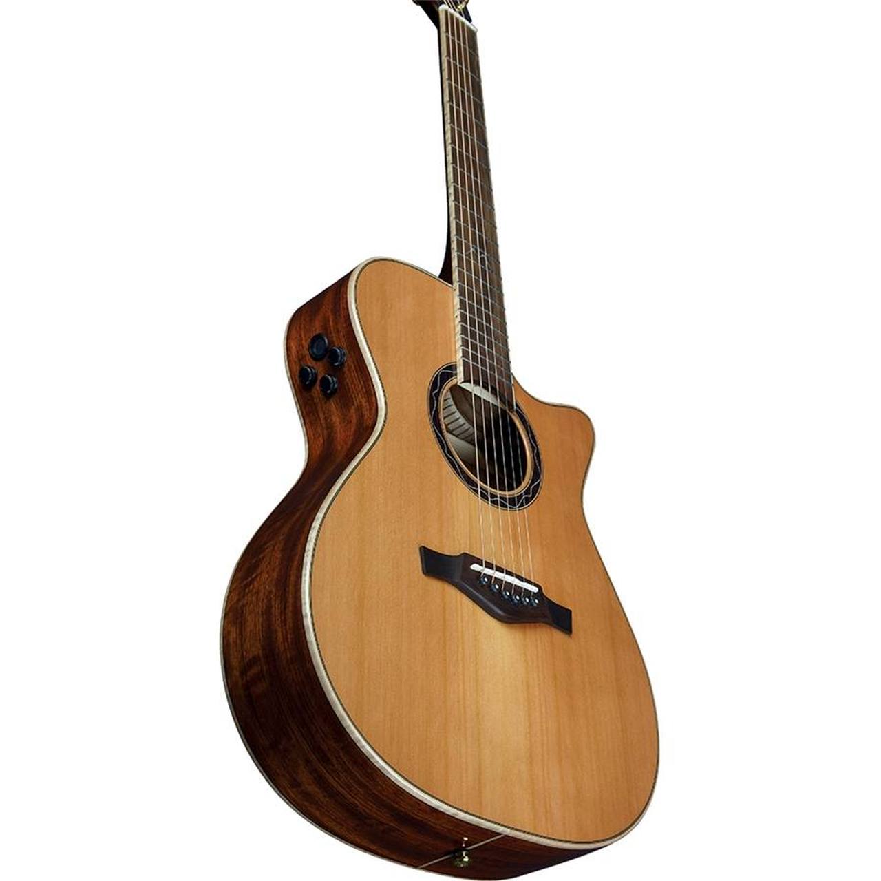 Eko MIA A400CE Dreadnought Cutaway Acoustic-Electric Guitar – Natural gallery 3