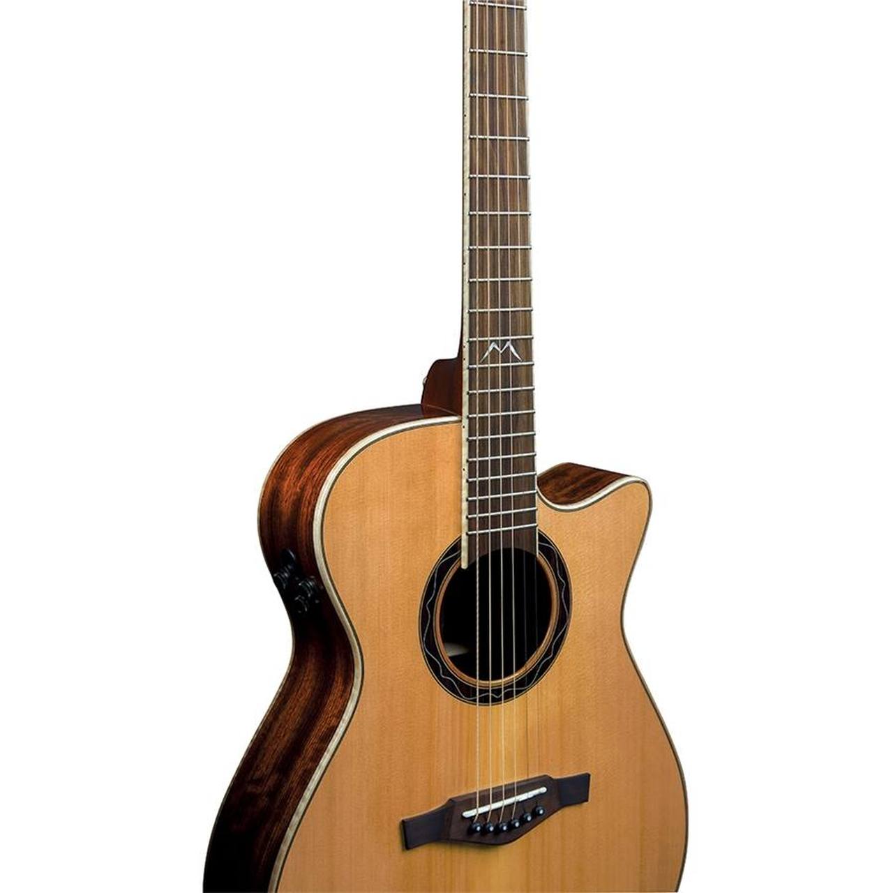 Eko MIA A400CE Dreadnought Cutaway Acoustic-Electric Guitar – Natural gallery 5