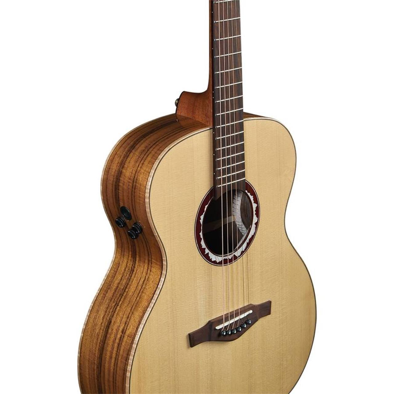 Eko ALPS J450E Grand Auditorium Acoustic-Electric Guitar – Solid Italian Red Spruce / 3-Layer Koa gallery 6