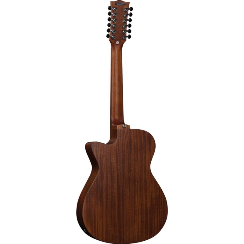 Eko DUO A200ce XII All-Solid Auditorium Cutaway 12-String Acoustic-Electric Guitar gallery 1