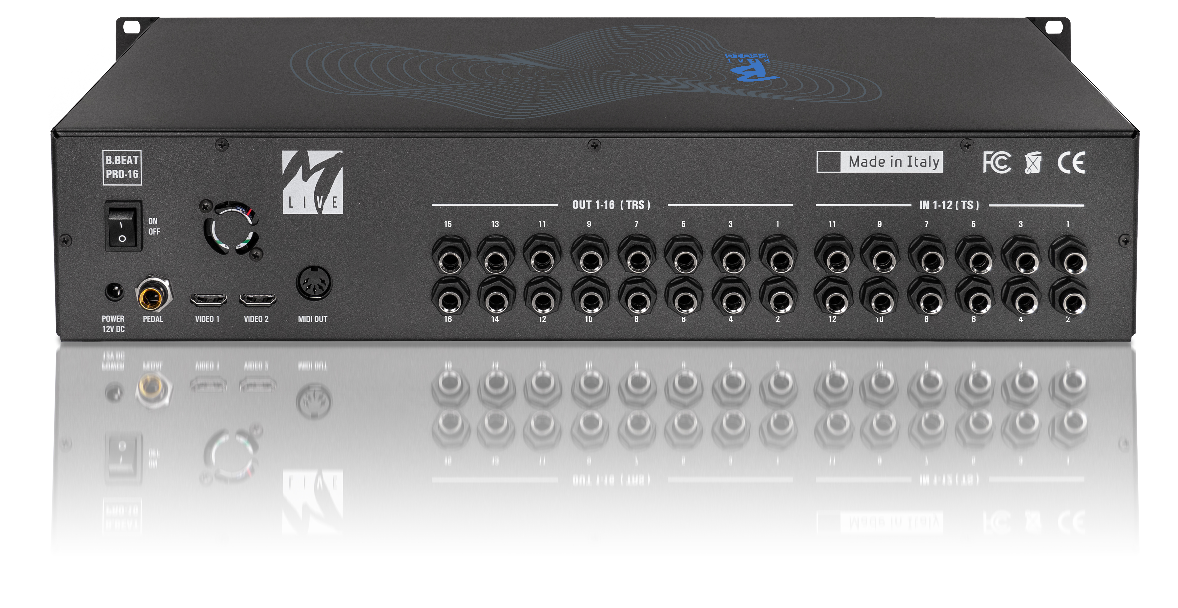 M-Live B.Beat PRO16 128GB Professional 16-Output Multitrack Playback System gallery 2