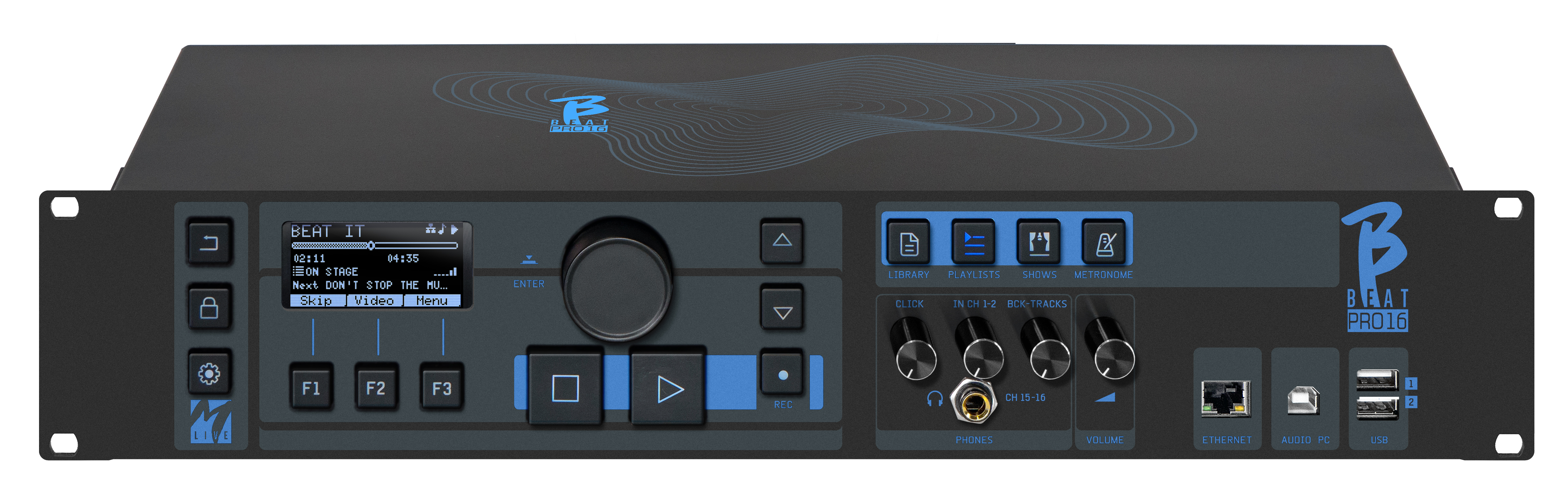 M-Live B.Beat PRO16 1TB Professional 16-Output Multitrack Playback System with Wi-Fi gallery 4