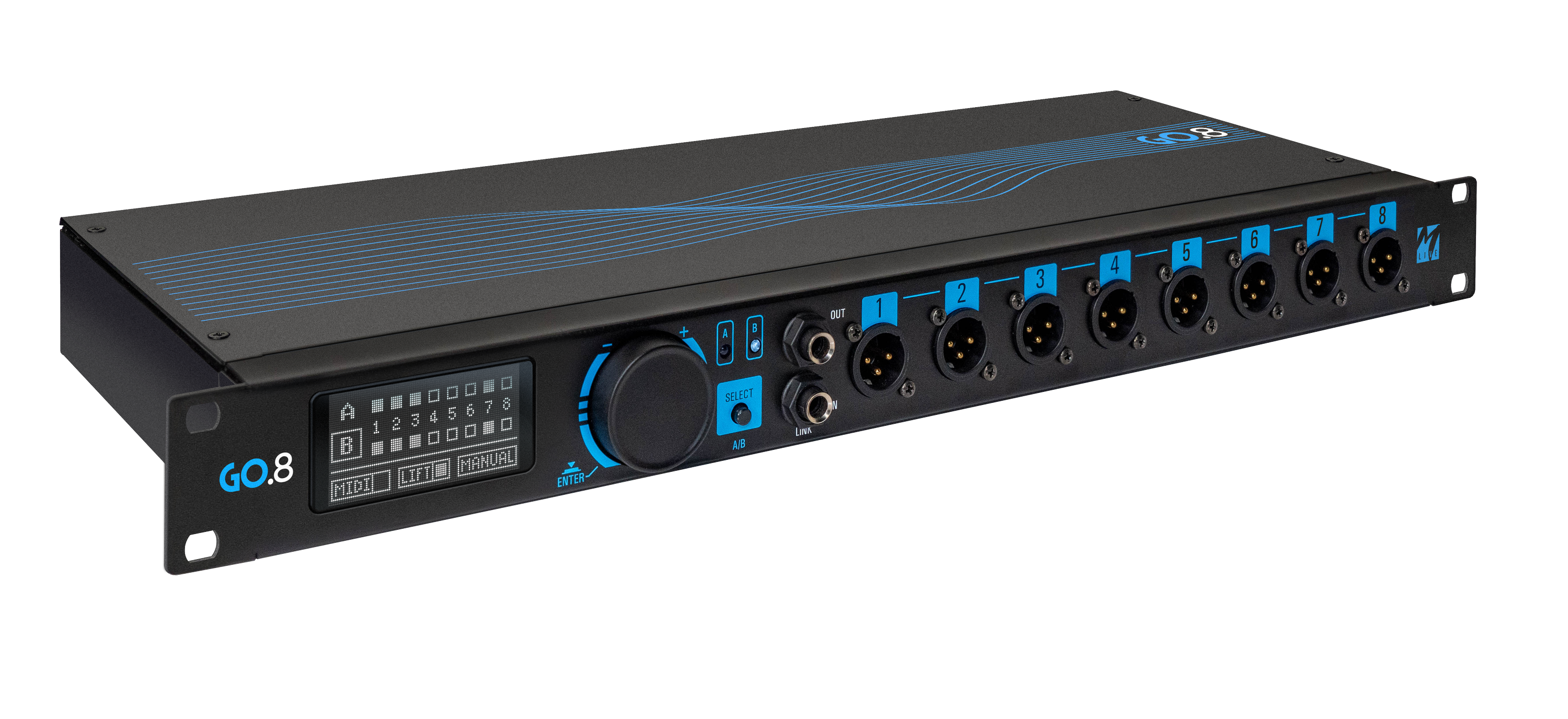 M-Live GO8 Automatic Audio and Midi Switcher for M-Live Playback Systems