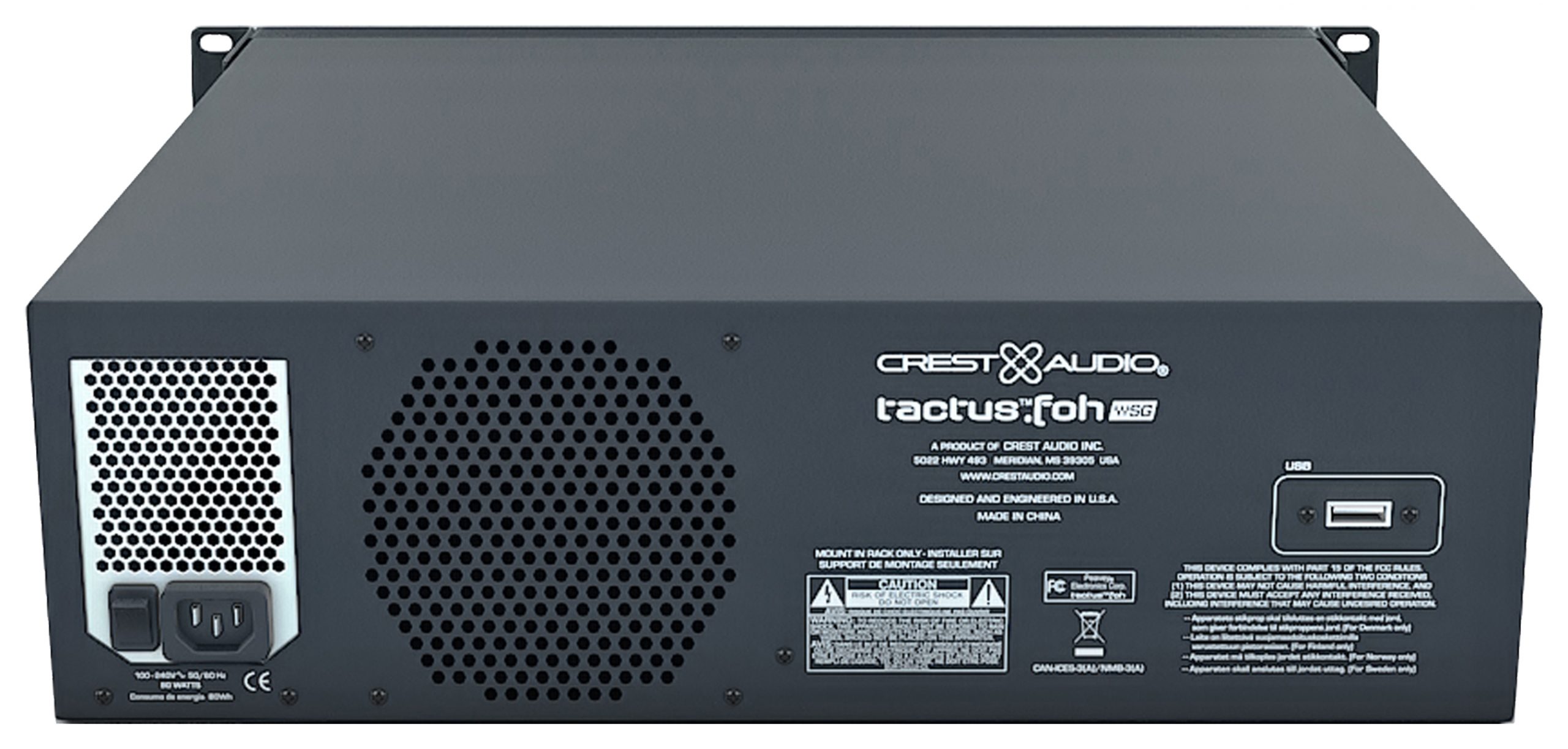 Crest Audio Tactus.FOH Networked Server (no LV-1 software) gallery 6