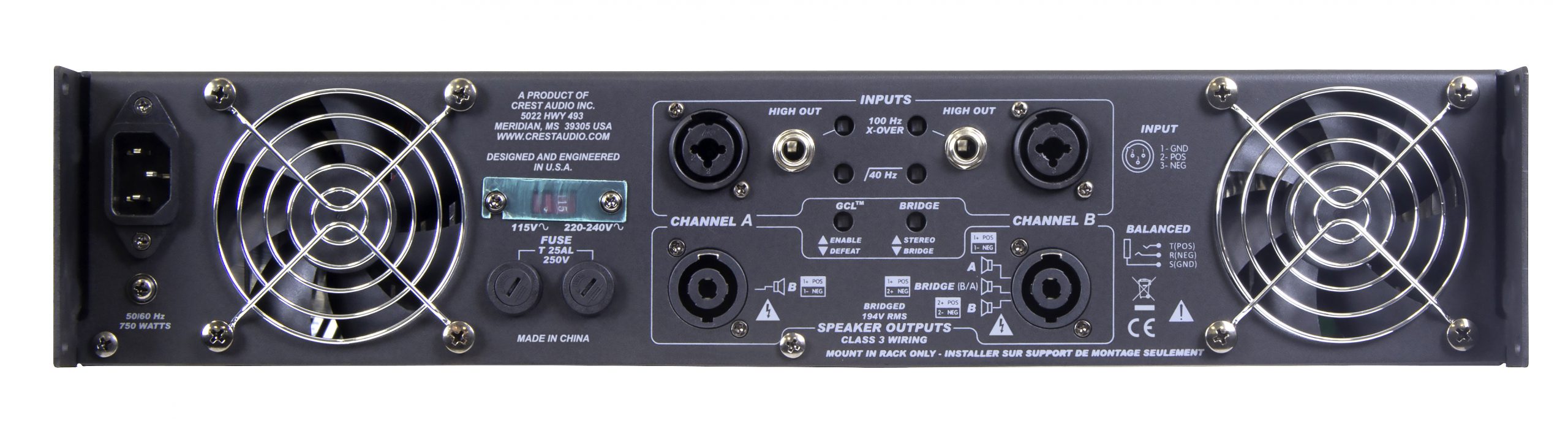 Crest Audio CPX4 2-Channel Power Amplifier gallery 1