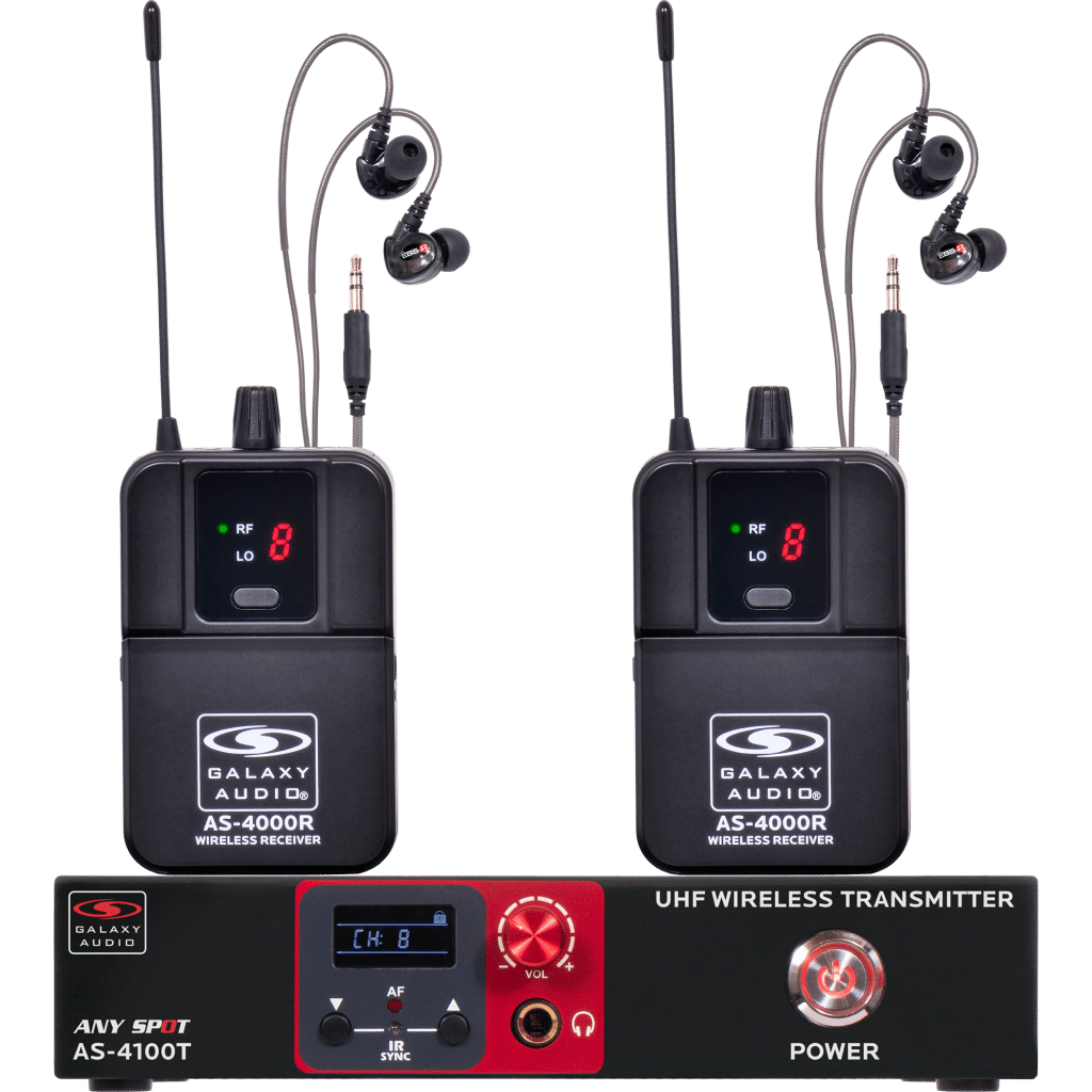 Galaxy Audio AS-4100-2M4 — Wireless In-Ear Personal Monitor System