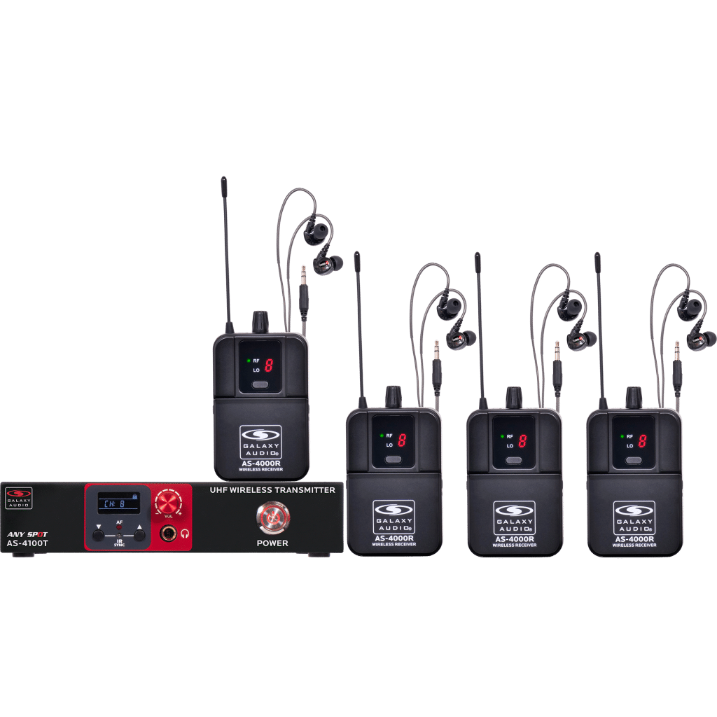 Galaxy Audio AS-4100-4M3 — Wireless In-Ear Personal Monitor System