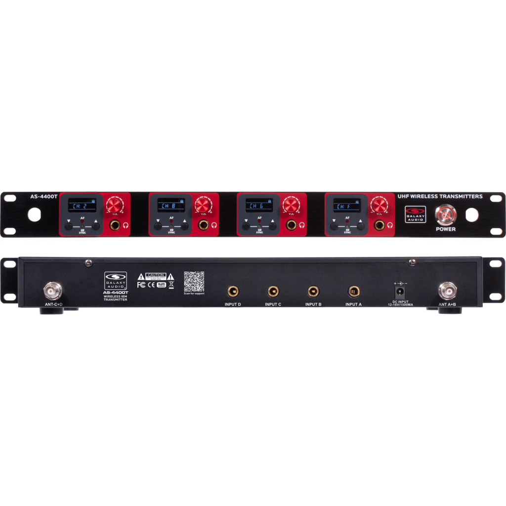 Galaxy Audio AS-4400TM3 — Quad Wireless In-Ear Monitor Band System