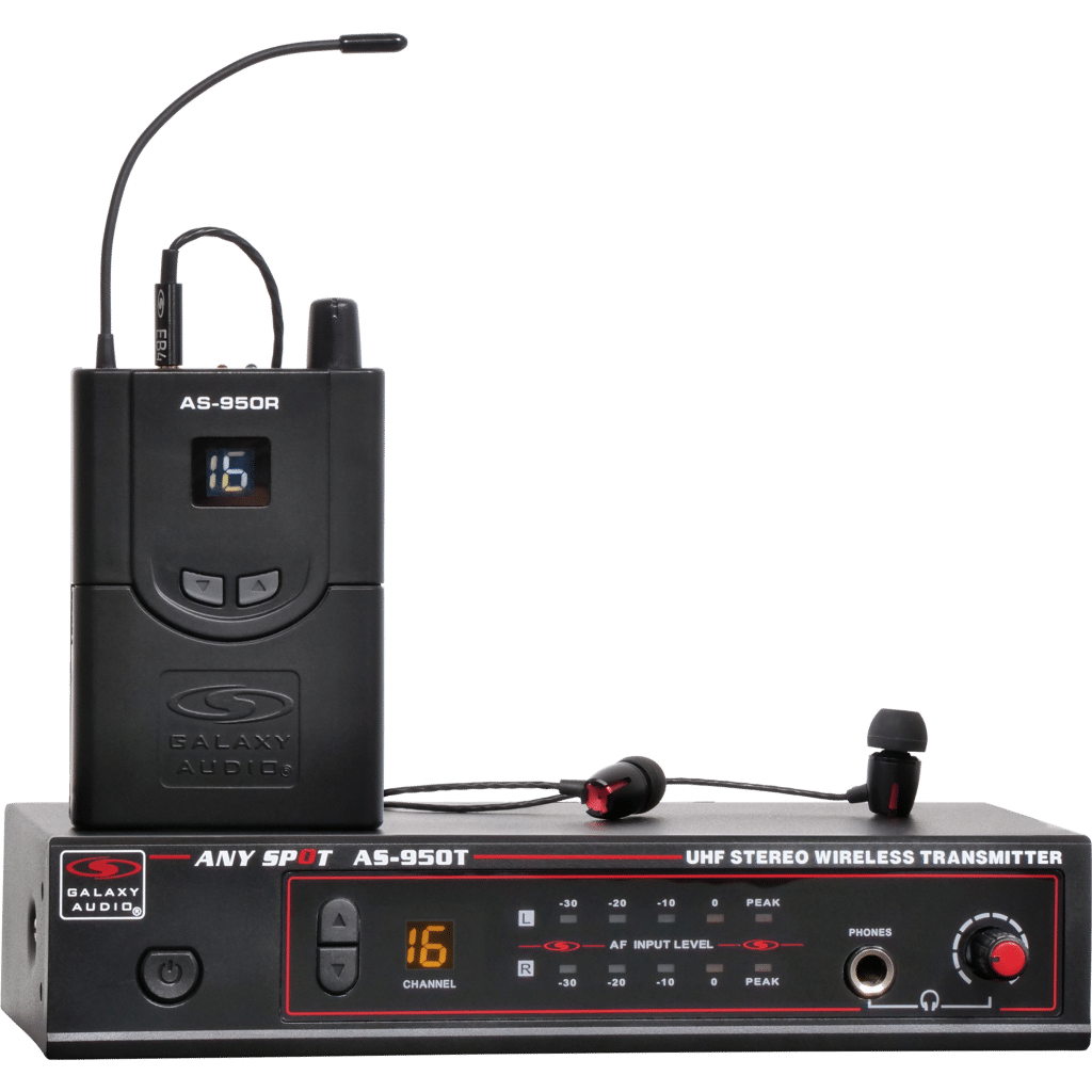 Galaxy Audio AS-950P2 — 16 Channel Stereo Wireless Personal In-Ear Monitor System​
