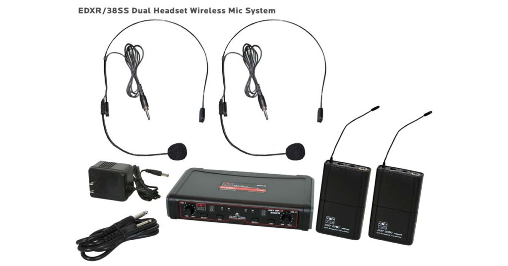 Galaxy Audio EDXR/38SSD — Professional Dual Channel Wireless Mic System (UHF)- DISCONTINUED