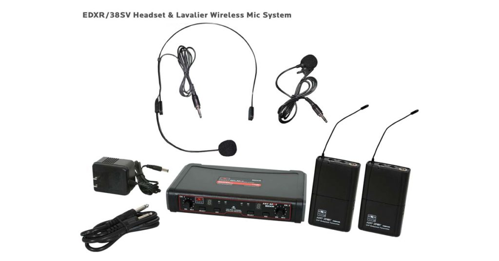 Galaxy Audio EDXR/38SVD — Professional Dual Channel Wireless Mic System (UHF)- DISCONTINUED
