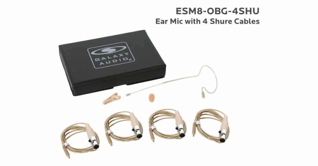 Galaxy Audio ESM8-OBG-4SHU — Nearly Invisible Single Ear Headset