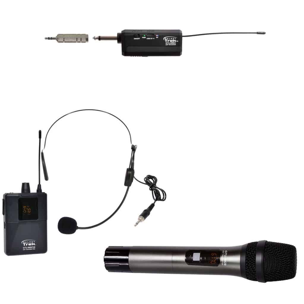 Galaxy Audio GTU-SHP5AB — Galaxy Trek Compact UHF Dual Channel Wireless Mic​