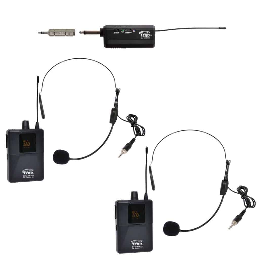 Galaxy Audio GTU-SSP6AB — Galaxy Trek Compact UHF Dual Channel Wireless Mic​