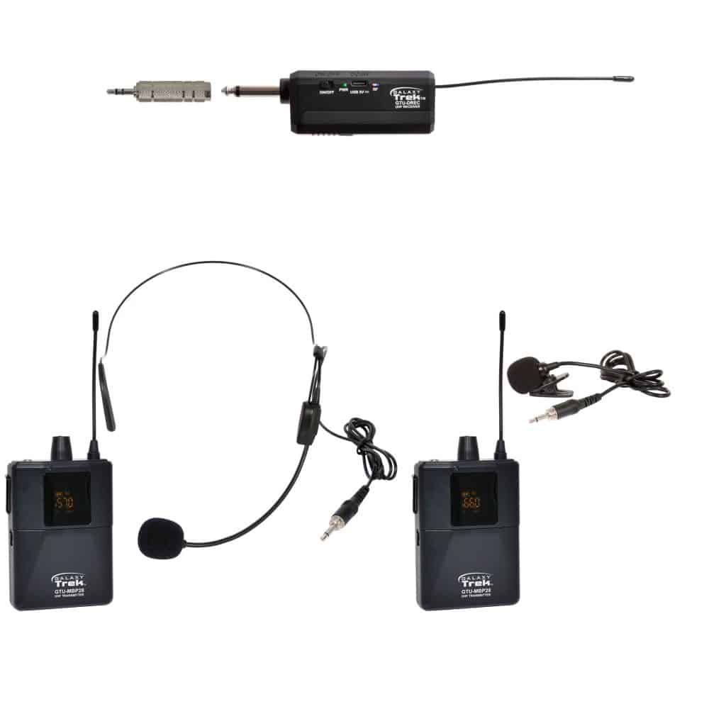 Galaxy Audio GTU-SVP6AB — Galaxy Trek Compact UHF Dual Channel Wireless Mic​