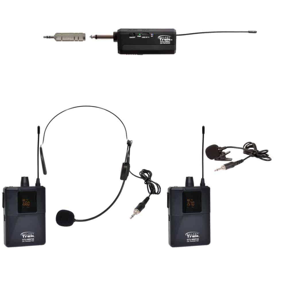 Galaxy Audio GTU-VSP5AB — Galaxy Trek Compact UHF Dual Channel Wireless Mic​