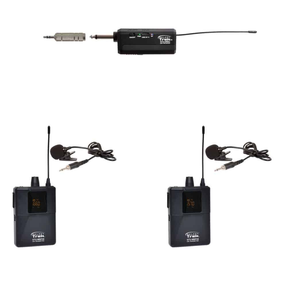 Galaxy Audio GTU-VVP6AB — Galaxy Trek Compact UHF Dual Channel Wireless Mic​