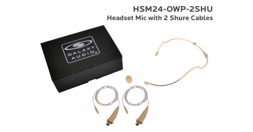 Galaxy Audio HSM24-OWP-2GAL — Waterproof Dual Ear Headset Mic