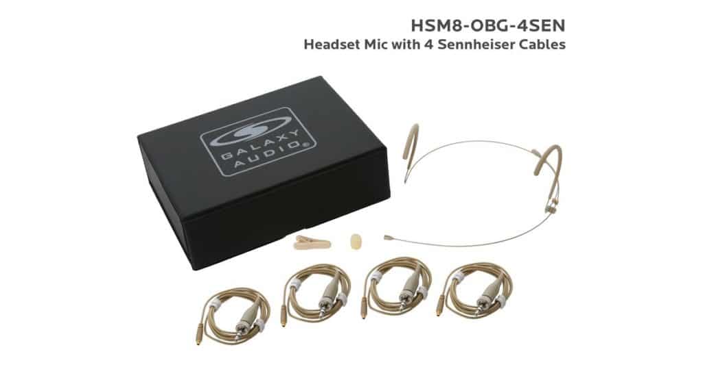 Galaxy Audio HSM8-OBG-4SEN — Inconspicuous Dual Ear Headset Mic
