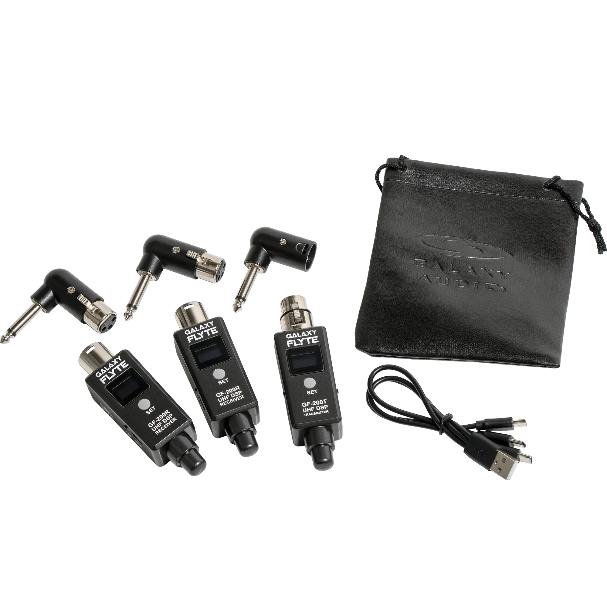 Galaxy Audio GF-200-2A — Turn Your Existing XLR Microphones or Powered Speakers Wireless with the Galaxy FLYTE