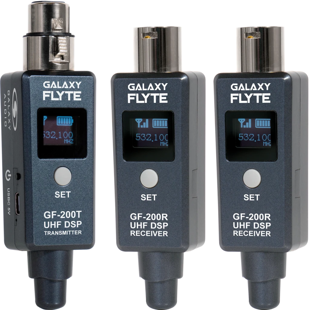 Galaxy Audio GF-200-2B — Turn Your Existing XLR Microphones or Powered Speakers Wireless with the Galaxy FLYTE gallery 1