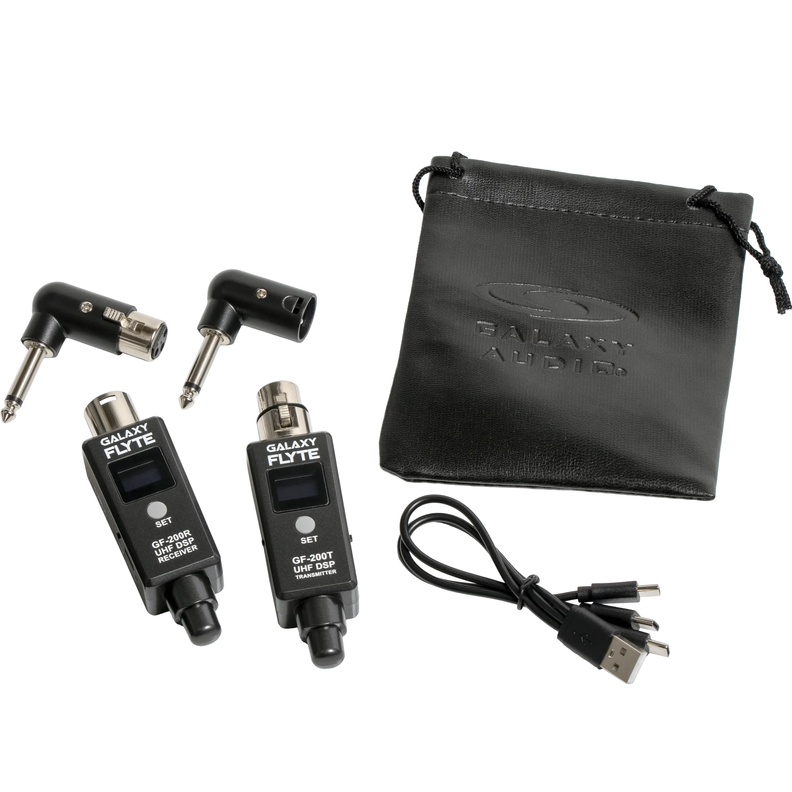 Galaxy Audio GF-200B — Turn Your Existing XLR Microphones or Powered Speakers Wireless with the Galaxy FLYTE