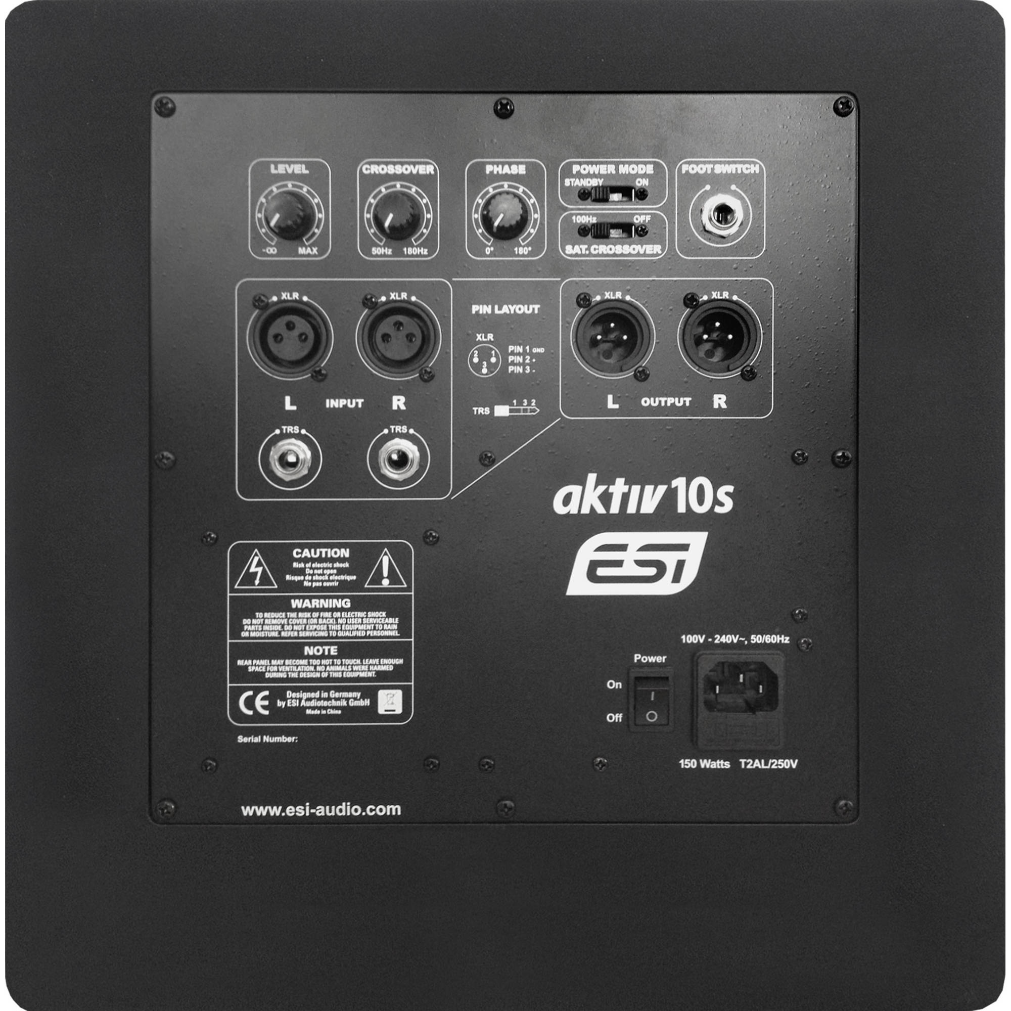 ESI aktiv 10s Powered Studio Monitoring Subwoofer gallery 2