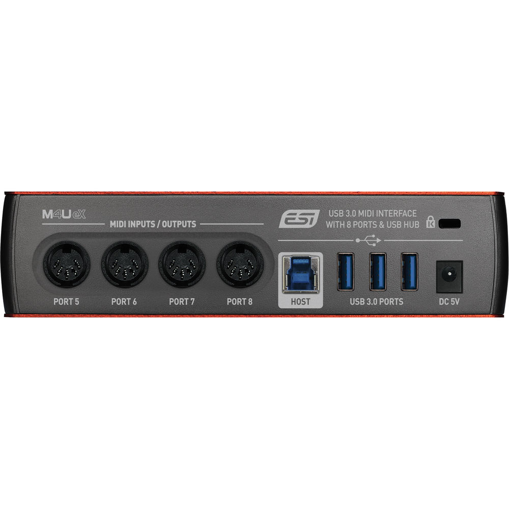 ESI M4U eX - 8-port USB 3.0 MIDI interface with USB hub gallery 3