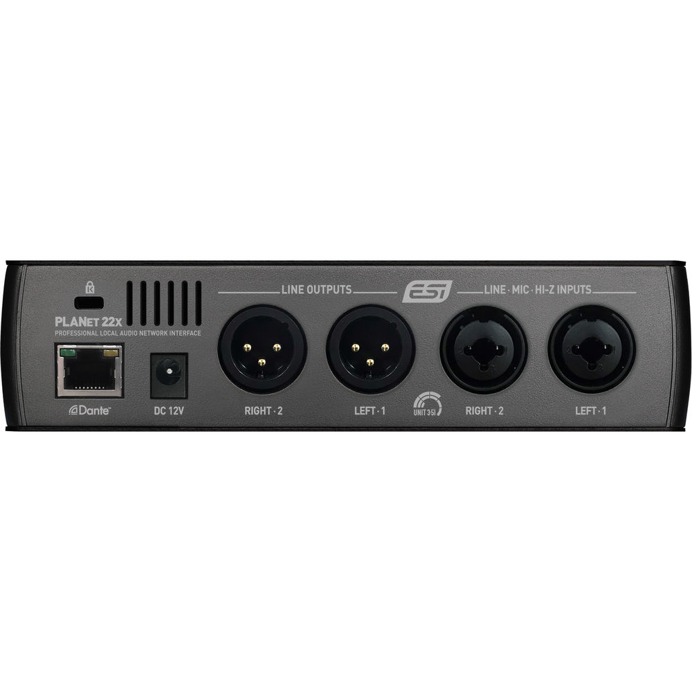ESI planet 22x Professional Dante audio interface with 2 inputs / 2 outputs gallery 2